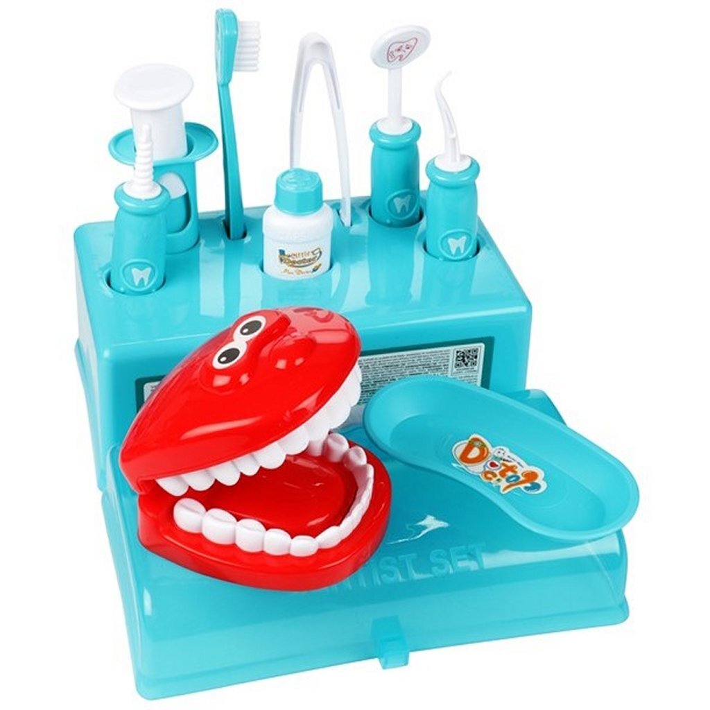 TOI-TOYS Dental kuffert med tilbehør, 10dlg.