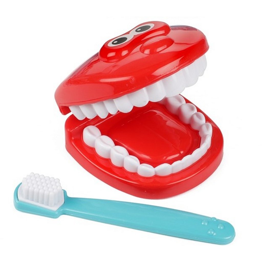 TOI-TOYS Dental kuffert med tilbehør, 10dlg.