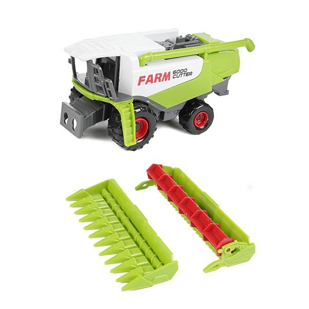 Machine agricole en métal avec remorque, 2 pcs.