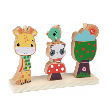 Fisher price Puzzle 3D à empiler en bois 9 pièces