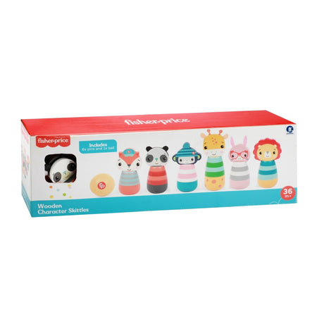 Fisher Price Houten Kegel Game Animaux