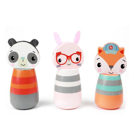 Fisher Price Houten Kegel Game Animaux
