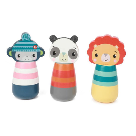 Fisher Price Houten Kegel Game Animaux