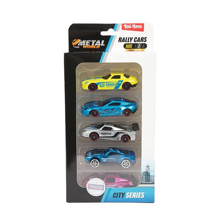 Toi-toys toitoys voitures de rallye lot de 5 métal