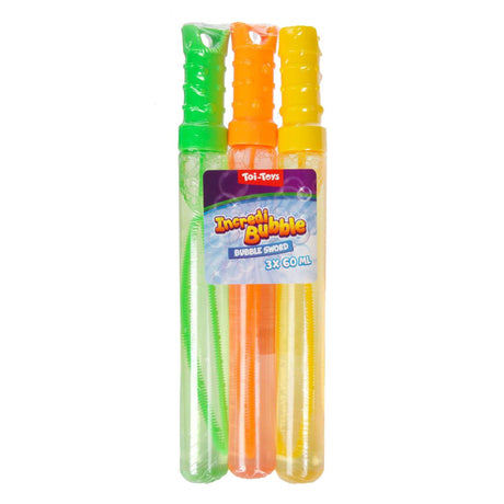Toi-toys incroyable bulle bulle épée 60ml, 3 pcs.