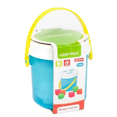Seau de tri en forme de bébé Toi-toys Little Stars avec 6 blocs