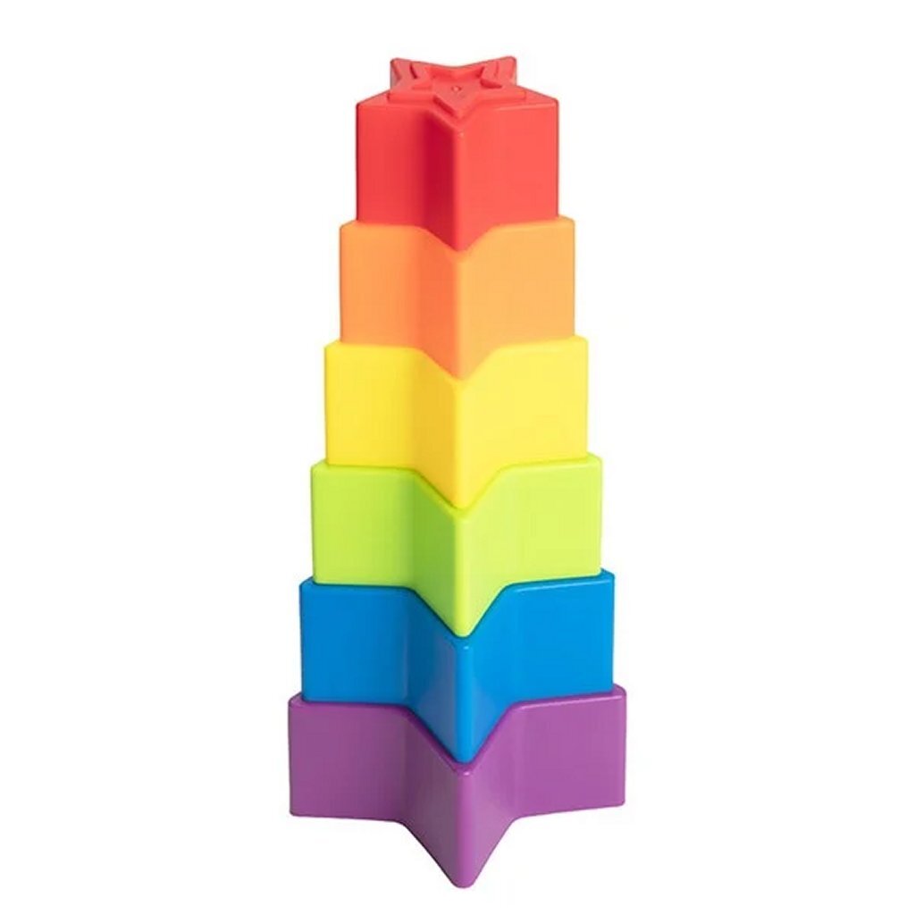 Toi-toys kleng Stäre Stack Tower Star 6-Stéck