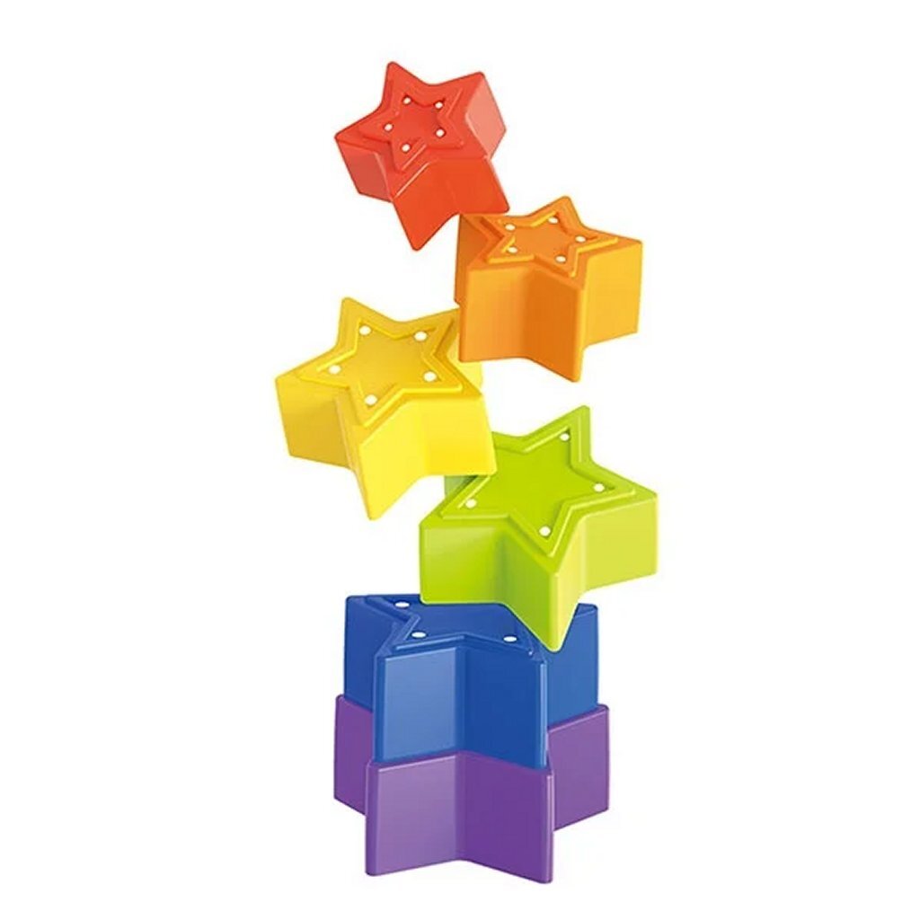 Toi-toys kleng Stäre Stack Tower Star 6-Stéck