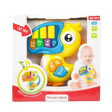 Toi-toys lilla stjärnor baby piano med musik toucan med ljus och ljud