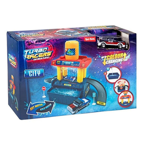 Ensemble de lavage de voiture Toi-toys turbo racers