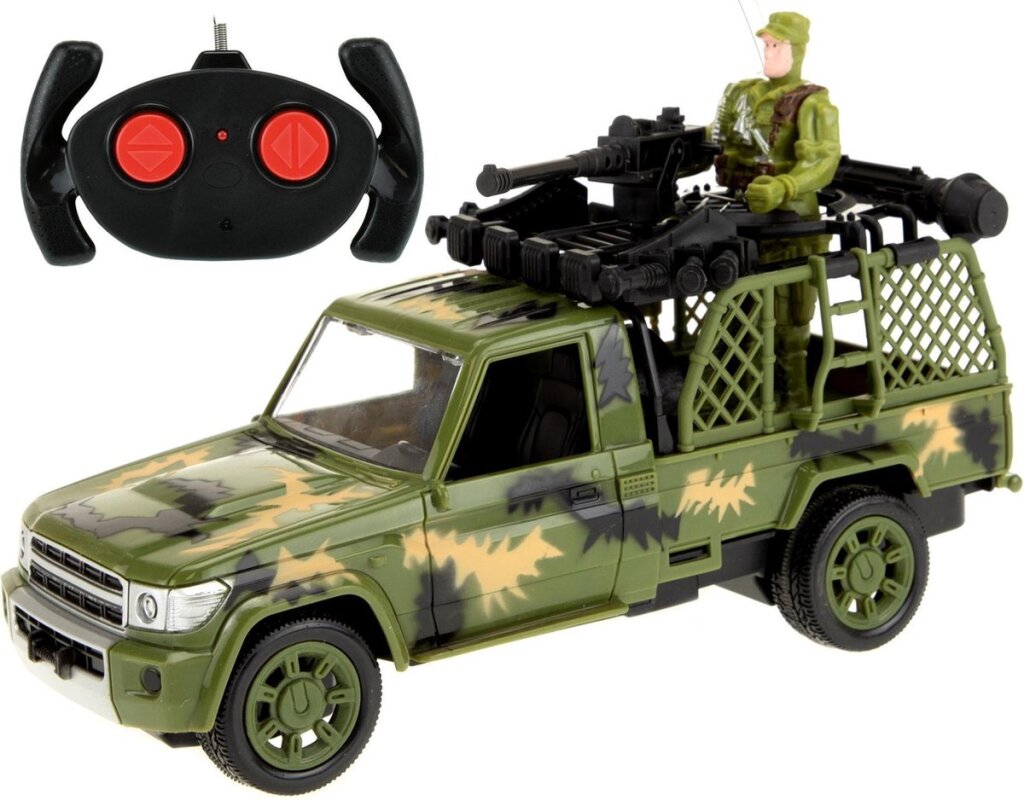 Army Auto Jeep wojsko z żołnierzem RC