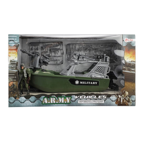 Véhicule militaire de l'armée + soldat et accessoires différents modèles