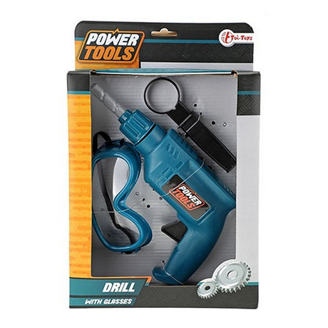 TOI-TOYS Power Tools Percez avec des lunettes de sécurité