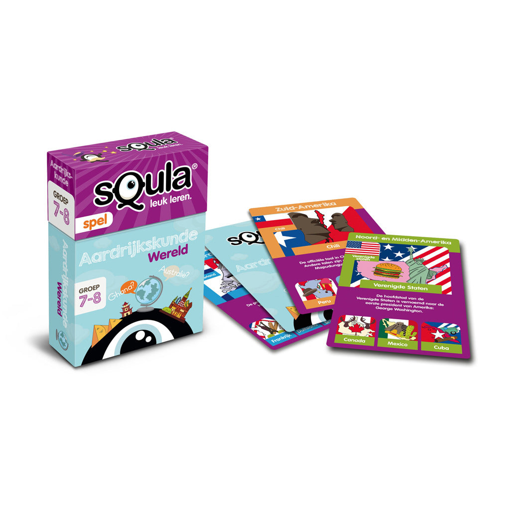 Identitetsspilspil Squla Geography Card Game