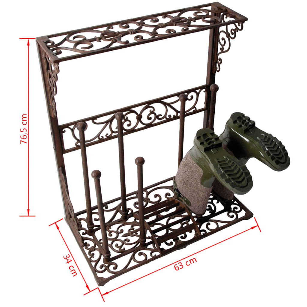 Design ESSCHERT ESSCHERT Design Boot Rack Tamaño l de hierro fundido LH44