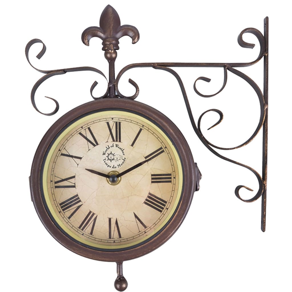Esschert Design Stations horloge avec thermomètre TF005