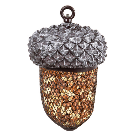 Esschert cintre alimentaire design gland métal polyrésine 14x22cm