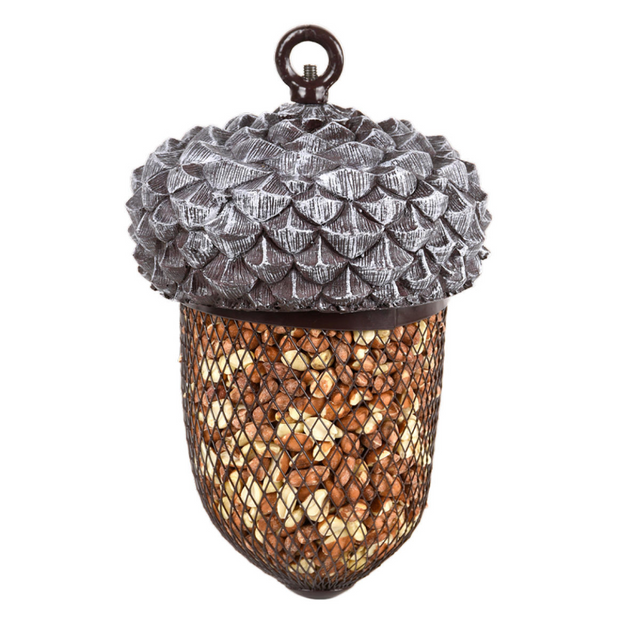 Esschert cintre alimentaire design gland métal polyrésine 14x22cm