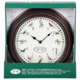 Horloge de conception Esschert avec des sons d'oiseau