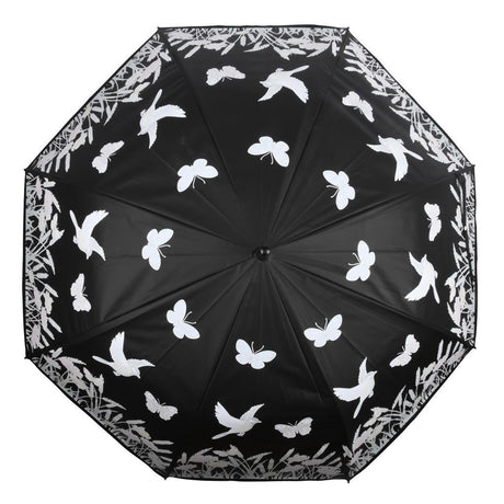 Esschert design parapluie à changement de couleur oiseau
