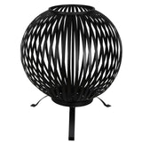Esschert Design Fire Pit Ball - en acier carbone en acier noir FF400