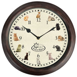 Horloge de conception Esschert avec des sons de chats