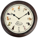 Horloge de conception Esschert avec des sons de chats