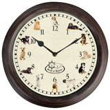 Horloge de conception Esschert avec sons de chien