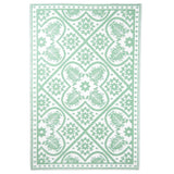 Esschert Design Esschert Design Outdoor Rug 182x122 cm zelená a bílá