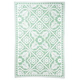 Esschert Design Esschert Design Outdoor Rug 182x122 cm zelená a bílá