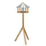 Esschert Design Bird Feed Feed House avec silo et autour du toit zinc