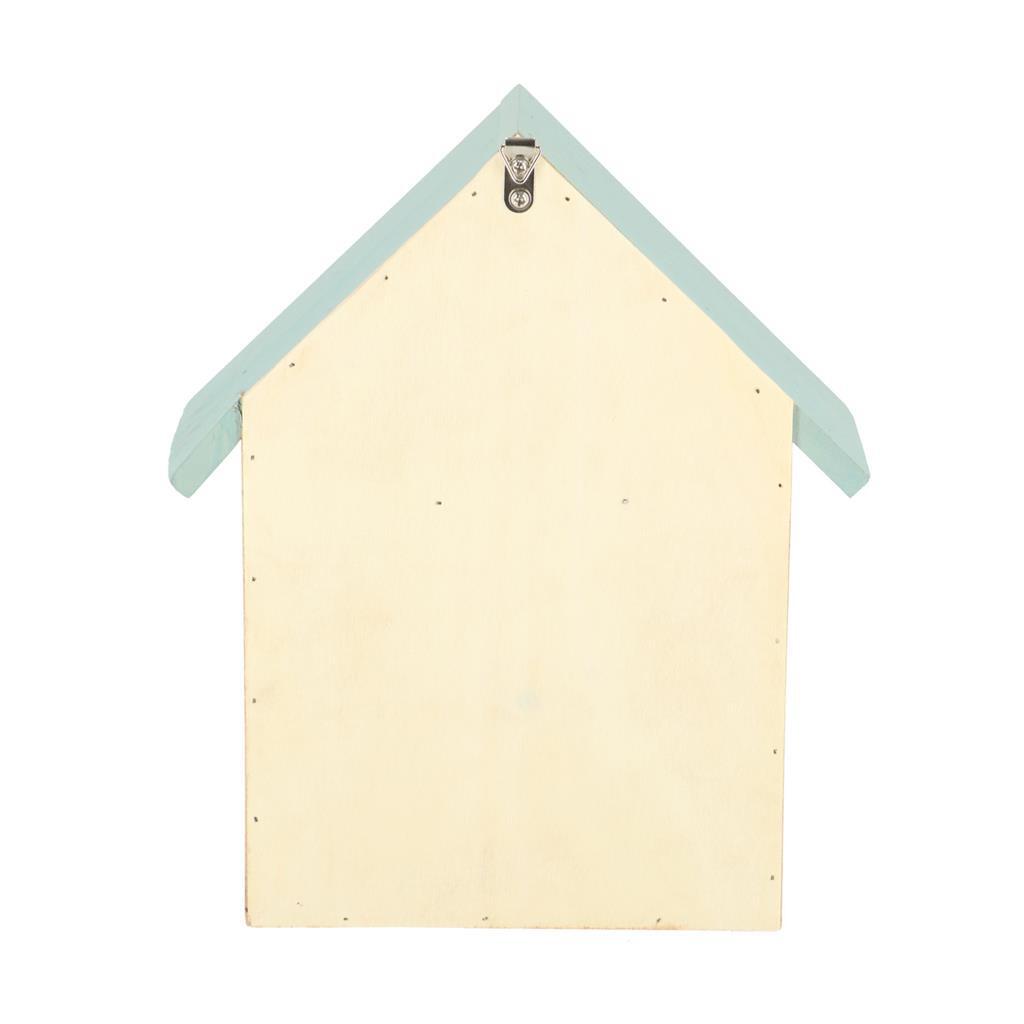 Esschert design esschert design houten insectenhotel 10x24x29 cm naturel mintgroen