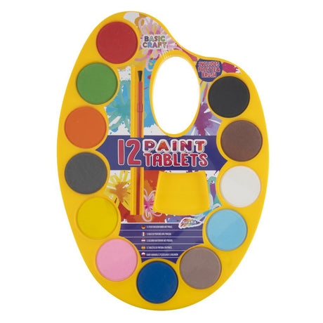 Palette aquarelle Grafix, 12 couleurs