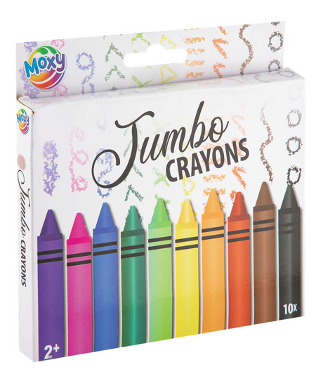 Grafix crayons de couleur géants artiste, 10 pcs.