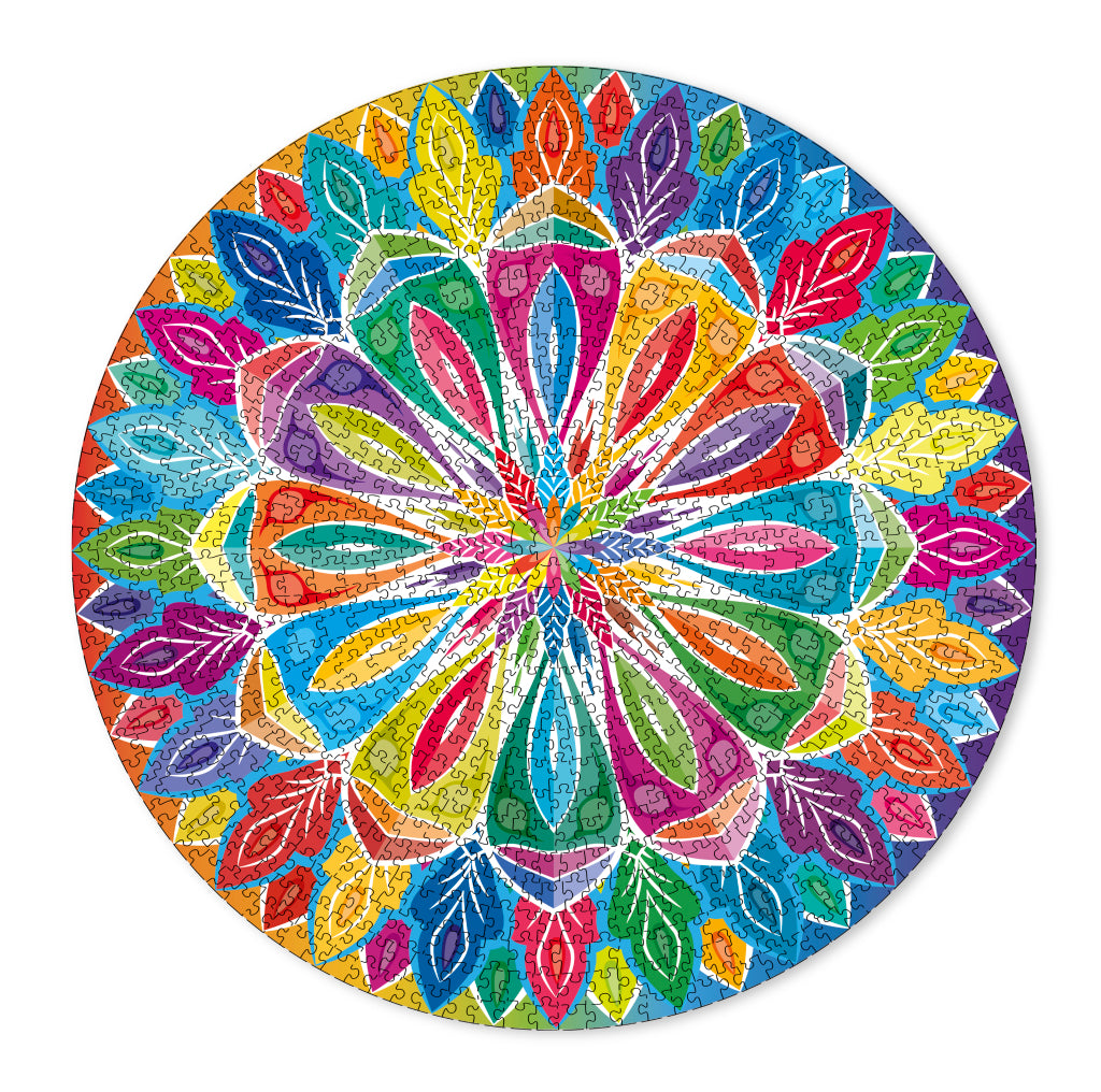 Grafix mandala ronde puzzel 1000 stukjes