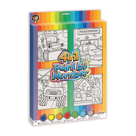 Creative Craft Group Peinture au numéro 4in1 - Véhicules