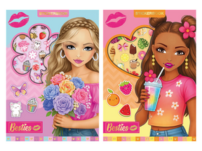 Livre d'autocollants de besties