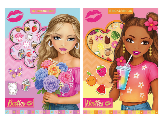Livre d'autocollants de besties