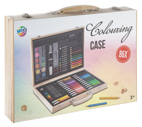 Étui de couleur en bois Grafix fsc, 86 pcs.
