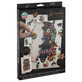 Gruppo artigianale creativo Moxy Wooden Puzzle Owl 133 pezzi