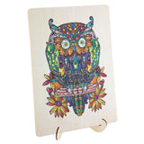 Gruppo artigianale creativo Moxy Wooden Puzzle Owl 133 pezzi