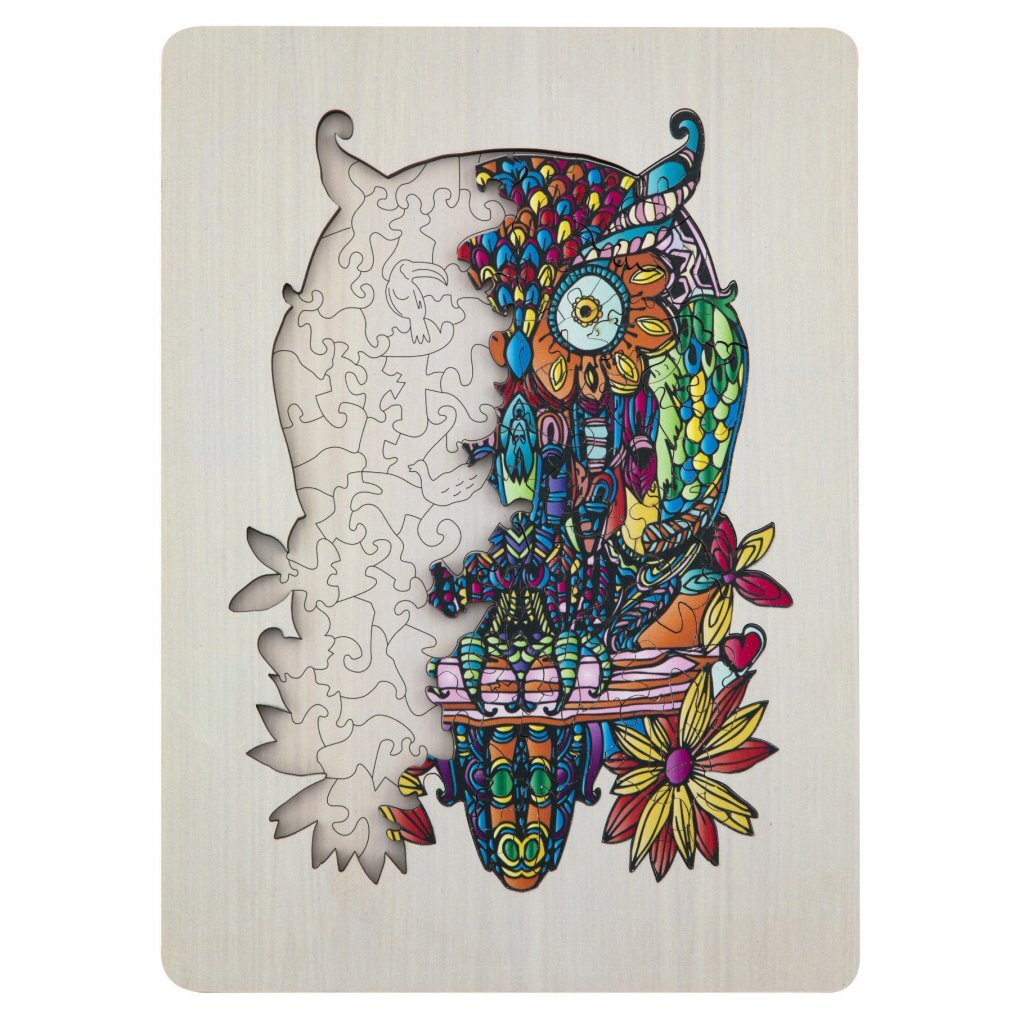 Gruppo artigianale creativo Moxy Wooden Puzzle Owl 133 pezzi