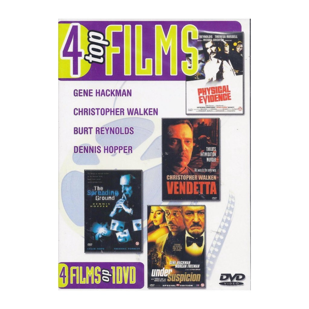 Grundlegende DVD 4 Top -Filme physische Beweismittel vendetta Spreadline Boden unter misstrauen