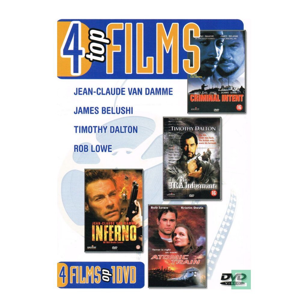 Základní DVD 4 Top Films Criminal Intent IRA Informant Inferno atomový vlak