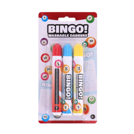 Longfield engelhart marqueurs de bingo 3 pièces rouge jaune bleu