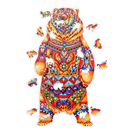 Puzzle en bois Engelhart mystérieux a3 - ours