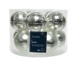Kerstbal glas 6.00cm 10 stuks - zilver