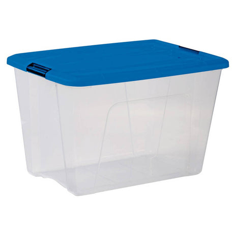 Iris top box boîte de rangement 60l 57,5x39x36,5 cm bleu transparent