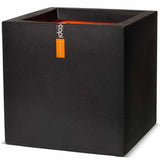 Capi Planter Urban lisse carré 40x40x40 cm noir KBL903