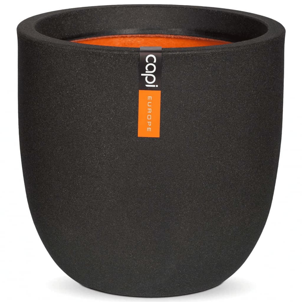 Capi Flowerpot Urban Smooth 35x34 cm Black Kbl932